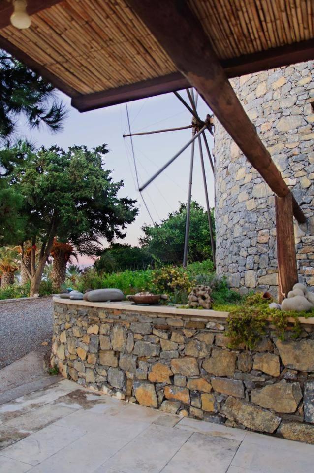 Authentic Cretan Stone Windmill Villa Sitia  Exterior photo