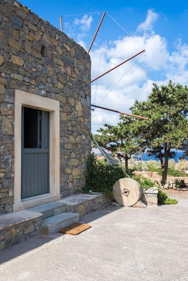 Authentic Cretan Stone Windmill Villa Sitia  Exterior photo