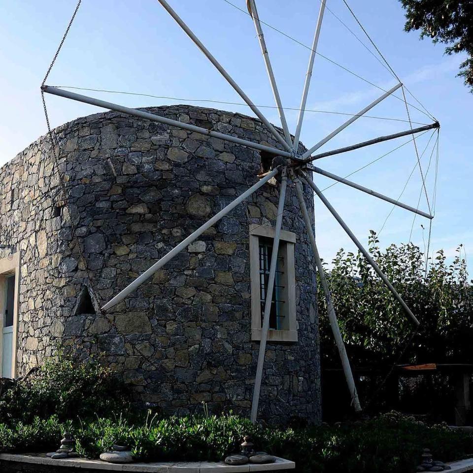 Authentic Cretan Stone Windmill Villa Sitia  Exterior photo